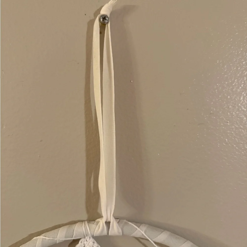 Blue and White Dreamcatcher‎ with Beads